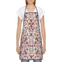 Otomi 멕시코 전통 요리사 의상 앞치마 완벽방수 카페 액세서리 일본 주방