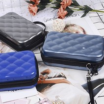 미니 여행용 캐리어 파우치 하드 케이스 메이크업 화장품 사각 멀티 다용도 정리 수납