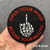 자전거펑크패치 엄니 펑크 자수 패치 의류 스티커 다림질 바느질 줄무늬 Diy 아플리케, [44] 샴페인