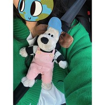 해외 직배송 단품 세트 선택형 귀여운 강아지 월레스와 그로밋 안전벨트 커버 인형 클립 쿠션 보호대 소품 검수 출고, BL.타입 단품(카메라 소품 없음)