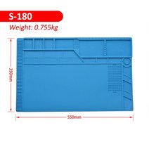 ESD 제전매트 정전기 방전 방지 방지제 전화 컴퓨터 수리 자기 내열, s180