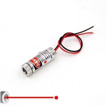 1PC 미니 레이저 튜브 레드 포인트/라인/크로스 조절 빔 650NM 5MW 적외선 라인 감지기 로케이터 산업용 측정 도구, Red Point