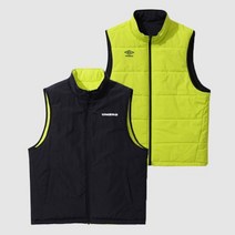 엄브로 UMBRO WARM+ 풋볼 리버시블 패딩 베스트 블랙UO421SPVO1