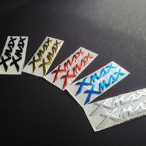 야마하 XMAX 3D 스티커 로고 데칼 엠블럼, 골드