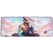 롤 LOL 디자인 마우스 패드 79종 시리즈 리그 오브 레전드 장패드 3mm 두께, 800x300mm + 3mm개, 분홍