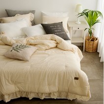 내츄럴 바이오워싱 프릴 광목베개이불세트