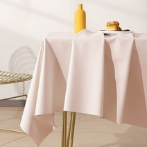 디오늘 고급 가죽 방수 테이블보, 130×180, 핑크