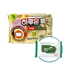 하루온 핫팩 붙이는 타입 50g, 60개입+맑은누리손소독티슈