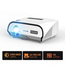 블루투스빔프로젝터 빔프로젝터 단초점빔프로젝터 비디오 프로젝터 풀 레이저 프로젝션 장치 데이터 쇼용 스마트 홈 시어터 빔, A12 White_EU 플러그