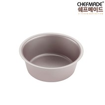 쉐프메이드 4인치 미니 원형 케익팬 틀 (일체형) 지름10.5cm x 높이4.3cm