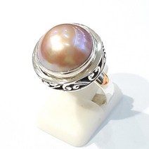 블루케이 [블루케이] 마베진주 원석 반지 220320-02 6월탄생석선물