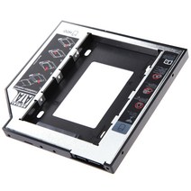 SSD어댑터범용 25 인치 95mm SSD HDD SATA 하드 디스크 드라이브 베이 (노트북 DVD-ROM 용 4 개의 나사 포, 한개옵션1, 한개옵션0