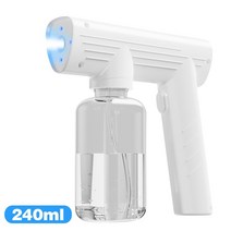 농약 분무기 동력분무기 240300ml 휴대용 전기 농업 나노 분무 총 충전식 무선 소독 정원 도구 액세서리, 240ml 흰색