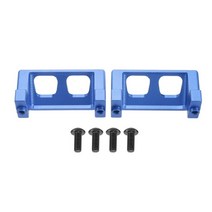 트랙사스서밋 7037 Traxxas 슬래시 E-레보 서미트 RC 자동차 업그레이드 부품 액세서리 용 2Pcs 금속 스티어링 서보 가드 1/16, [02] Blue, [02] Blue