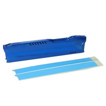 DDR1234 RAM 메모리 알루미늄 냉각 스프레더 컴퓨터 히트 싱크 조끼 라디에이터 방열판 쿨러 4 색, blue, 01 파란