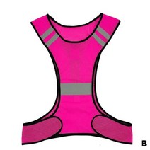 러닝조끼 트레일러닝베스트 크로스 사이클 런닝 수납조끼 핸드폰 반사 조끼 야간 달리기 링, 분홍색