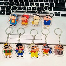 짱구 아크릴 키링 에어팟 백참 열쇠고리 가방걸이 랜덤키링 키홀더 자동차키, 8