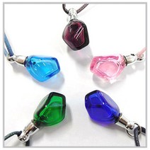 영롱 아로마 목걸이 크리스탈, 블루-사각형