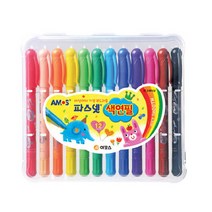 아모스 파스넷 색연필 12색 ( 수채화물감 오일 파스텔