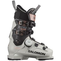 Salomon 살로몬 스키부츠 S​Pro Supra BOA 105 Ski Boots Womens 2024, Dawn Blue/Black/Pink Gold, 23.5