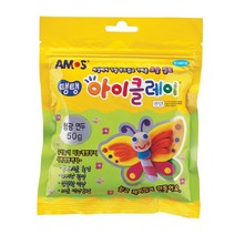 아모스 탱탱 아이클레이 50g, 단품(형광연두)