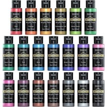 셔틀아트 메탈 컬러 아크릴 물감 세트 60ml x20색
