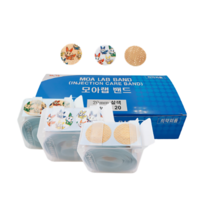 모아랩밴드 20mm 살색밴드 1개 원형 롤 채혈 지혈, 흰색키즈