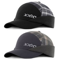 젝시오 2023FW 젝시오 22015I 방한 골프모자, 블랙 체크