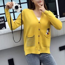 그물 레드스웨터 작은 키 코트 여성 봄 가을 룩 박시아우터니트가디건 핫한 트렌드 4074299743