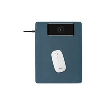 엑토 멀티 고속 무선 충전 마우스패드 대형 무선충전마우스패드, 블루, 1개