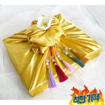 추석 명절 선물 포장 (노리개 보자기) 사돈 시댁 부모님 설 - 색상, 에메랄드 + 보자기
