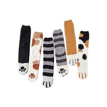 양말 겨울 곰 도톰도톰 테리안감 히트텍삭스 히트텍 FFHYHI-고양이 발톱 양말 여성용 6 켤레 따뜻하고 부