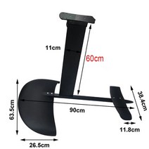 패들보드 60708090 윙 포일 수중익 3 탄소 날개 알루미늄 동체 마스트 플레이트, 60cm, 01 60cm