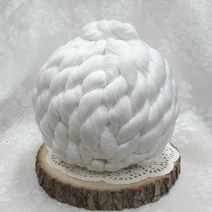 ms소품세상 돌잡이 실타래 완제품 이불실 타래실 명주실 무명실, 19cm, 미니실타래완제품(올화이트)