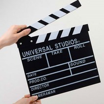 /클래퍼보드 클래퍼보드 슬레이트 슬레이트보드 인테리어소품 클랩스틱 클랩보드 메모판 딱딱이 영화촬영소품 무비슬레이트 낙서장 크래퍼 + GRZ06B, II옵션xII