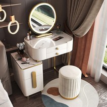 콘솔화장대 엔틱화장대 다기능 클래식 테이블 보석 정리함 세련된 가구, white 50 table