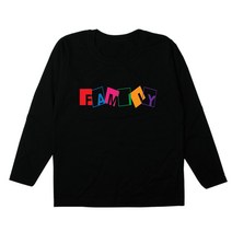 [BF-215] 빈스패밀리 네모박스 가족티 긴팔 가족티셔츠 패밀리룩