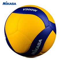 배구화 배구공 네트망 보온무릎보호대 배구유니폼 원래 MIKASA 배구 V300W FIVB 인증 경쟁 훈련 공 No. 5 소프트 하드, [01] YELLOW