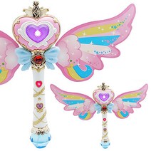 날개달린 요술봉 버블봉 비누방울+요술 버블봉+리필액+추가 500ml 대형리필액 비눗방울, 날개달린요술버블봉 버블스틱 1세트