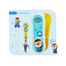 에디슨 경찰 소방관 젓가락 + 수저 케이스 세트, SET - 경찰, 1개