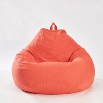 HWstork-home 1인 패브릭 빈백 쇼파 LRSF02, 오렌지