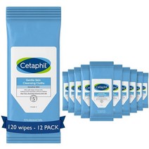 세타필 CETAPHIL 메이크업 제거용 물티슈 25매, Face Wipes - 120 Count