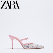ZARA 자라 패브릭 스퀘어라인 뮬 힐