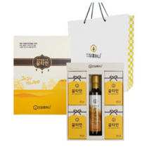 꿀타민 제주벌꿀스틱 달콤허니 선물 3호 꿀병 250g + 스틱 12g x 40p + 쇼핑백 세트, 1세트