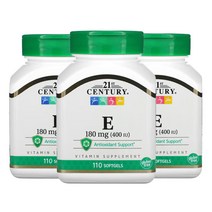 21세기센츄리 비타민 E 180mg(400IU) 소프트젤 110정, 3팩