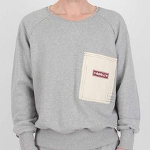 [준우코리아] 오쏠리 멜란지 스웨트 셔츠 이지웨어 캠핑룩