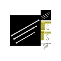 (중 4P) 다용도 스텐 S자 고리/S가방걸이/S갈고리/S걸이/S고리/S고리대/S고리소/S고리중/S다용도걸이, (S 30-50cm) 길이조절 압축봉/미니압축봉/정리용