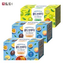 담터 콜드부르티 복숭아 패션후르츠 홍차 2개 +샤인머스캣 그린티 1개 (3개)