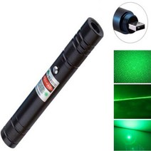 레이저포인터 USB 충전식 녹색 고출력 내장 배터리 시력 10000m 5mw 조정 가능한, 없음, 없음, 은