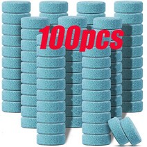 세차 유지보수 30/60/100Pcs 솔리드 클리너 자동차 와이퍼 발포성 정제 유리 화장실 클리닝 액세서리, [07] 100pcs
